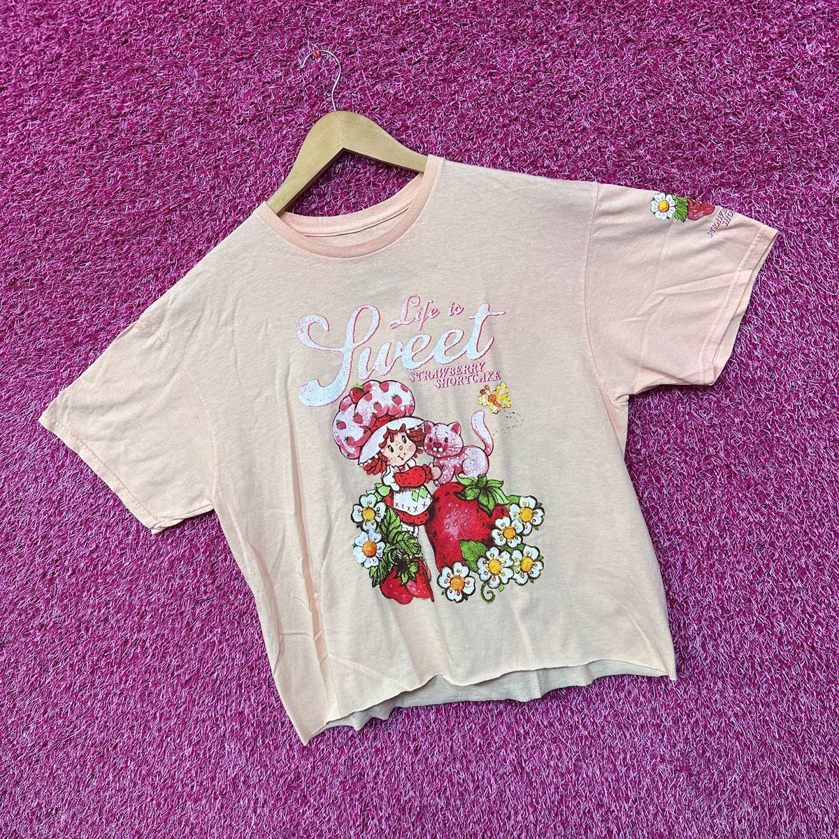 Strawberry Shortcake and Custard Lifes Sweet Crop Top L product image 3