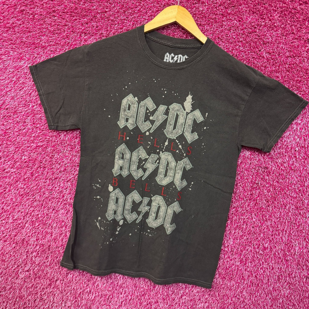 AC/DC Splatter Spell Out Hells Bells Hard Rock Band Tee M product image 3
