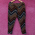 Terra & Sky Halloween Boo Skull Cross Bone High Rise Leggings 2X