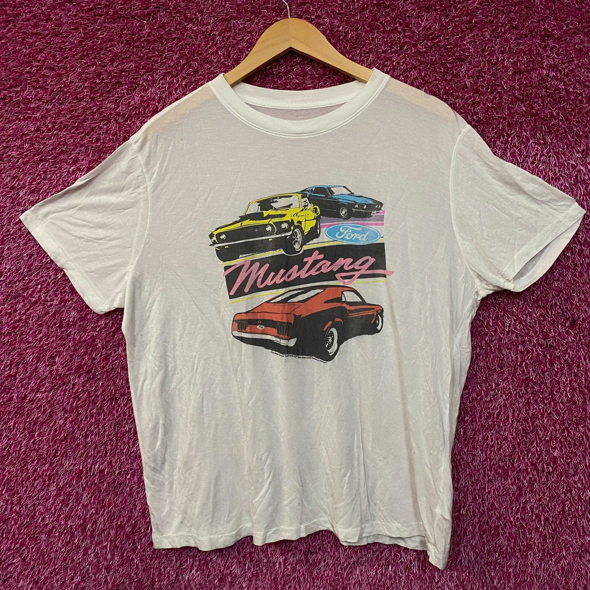 Ford Mustangs Short Sleeve Graphic Women's Tissue T-Shirt product image 1