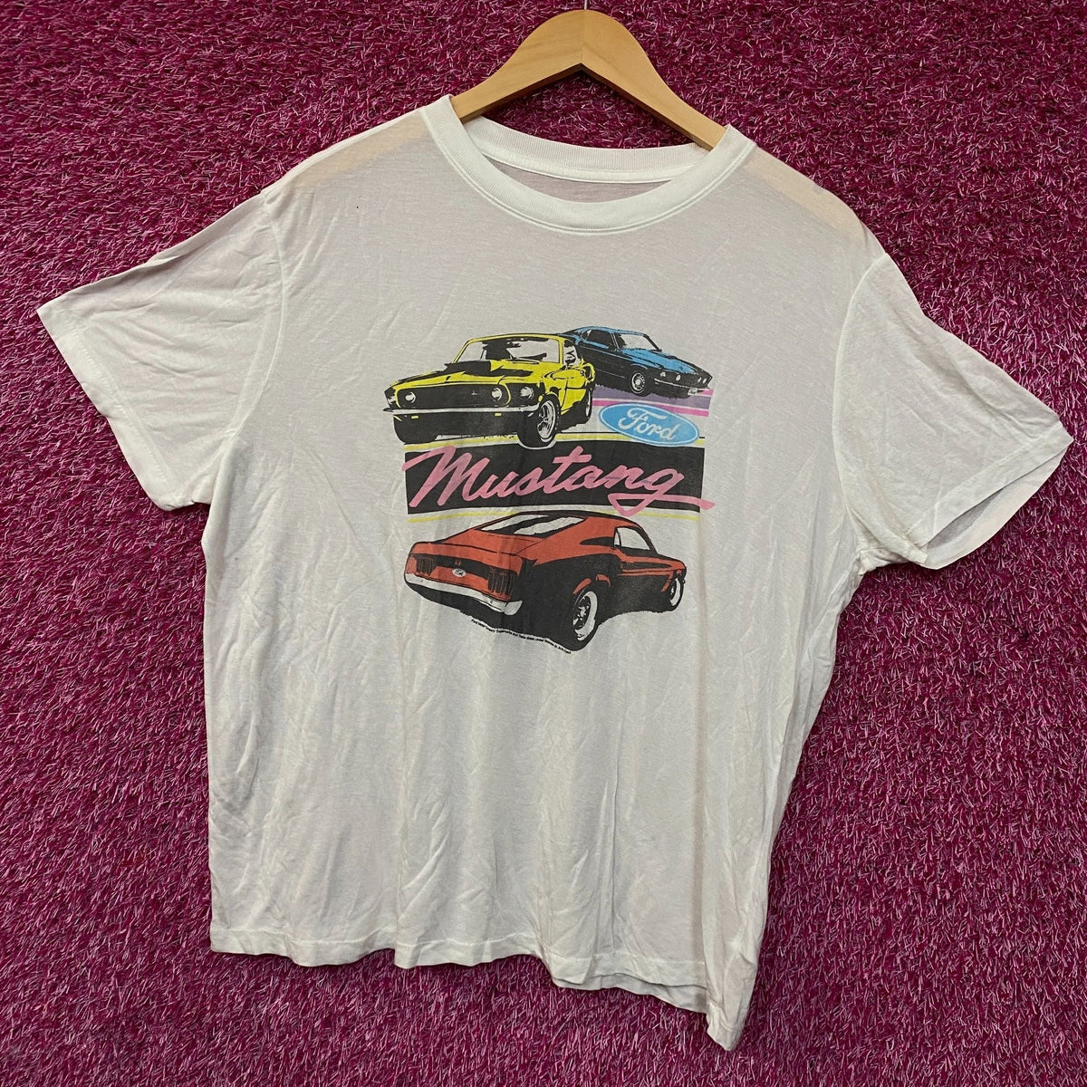 Ford Mustangs Short Sleeve Graphic Women's Tissue T-Shirt product image 3