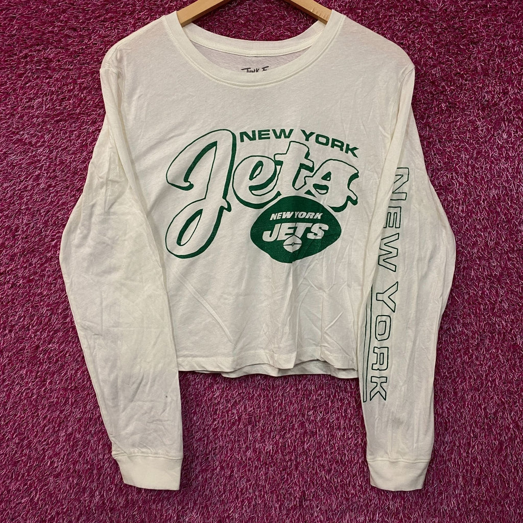 Junk Food Clothing New York Jets Long Sleeve Crop Tee Small product image 1