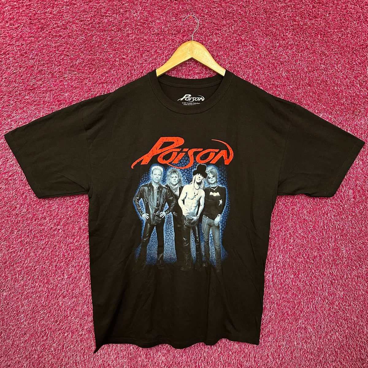 Poison Power to the People Poster Heavy Metal Band Tee XL