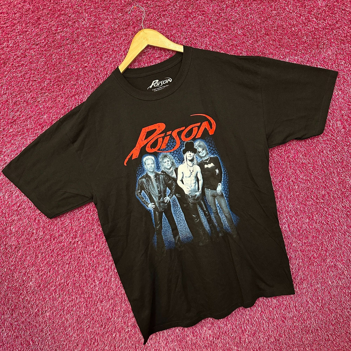 Poison Power to the People Poster Heavy Metal Band Tee XL