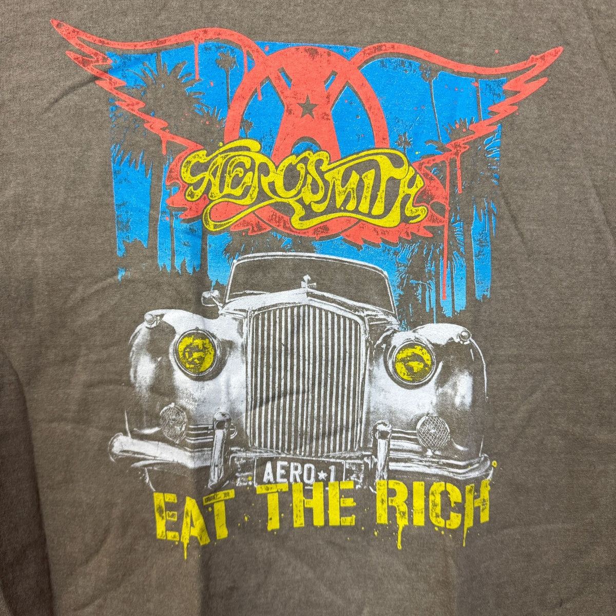 Aerosmith Eat The Rich Album Cover Art Arena Rock Band Tee M product image 2
