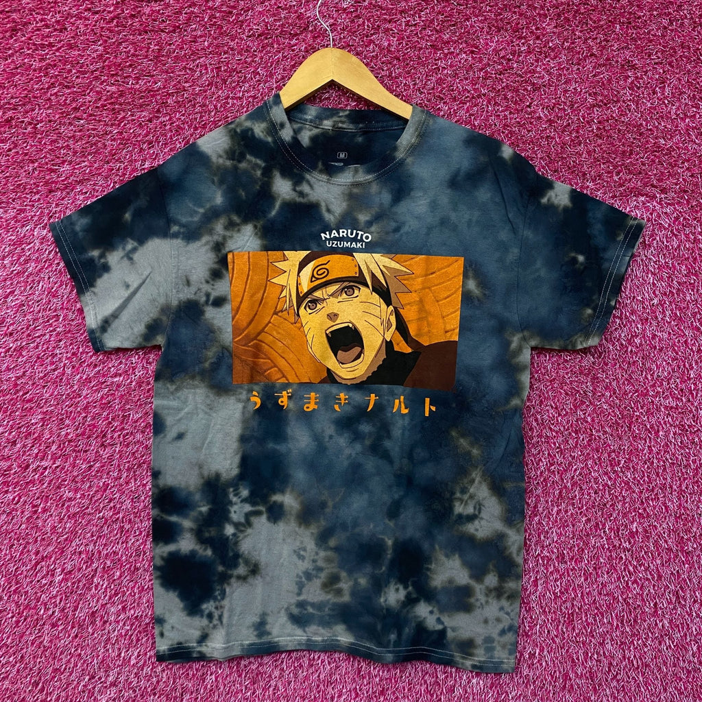 Naruto Uzumaki Nine Tails Jinchuriki Anime Tie Dye Tee M product image 1