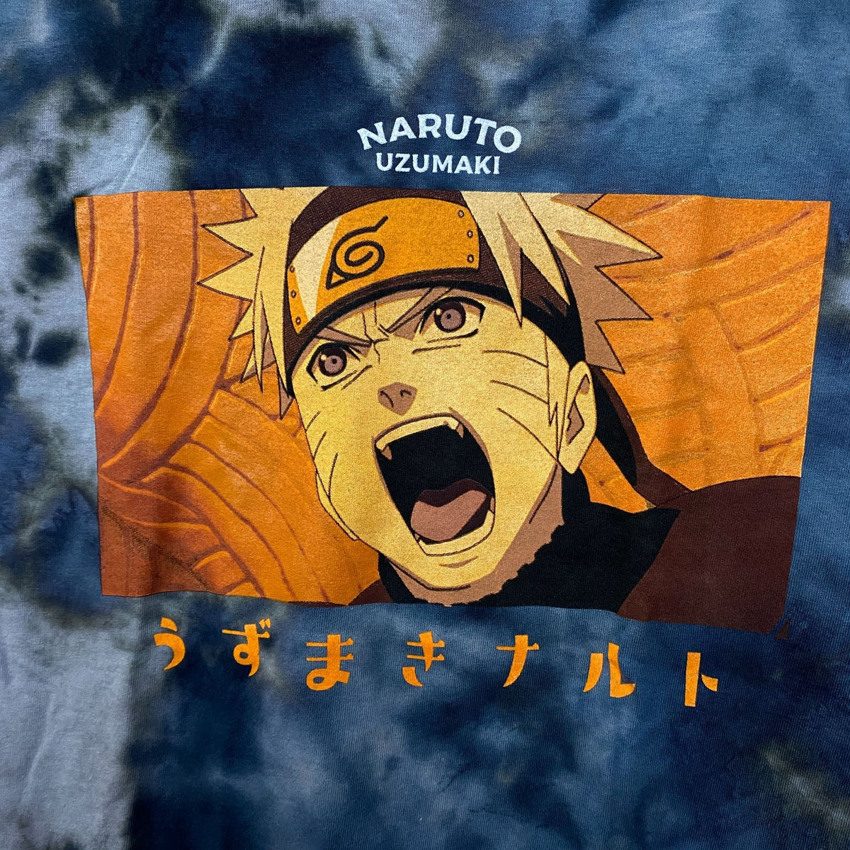 Naruto Uzumaki Nine Tails Jinchuriki Anime Tie Dye Tee M product image 2