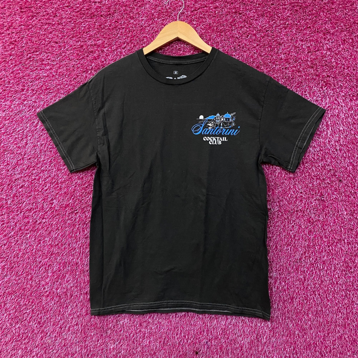 Strange Daze Santorini Cocktail Club Graphic T-Shirt Medium product image 2