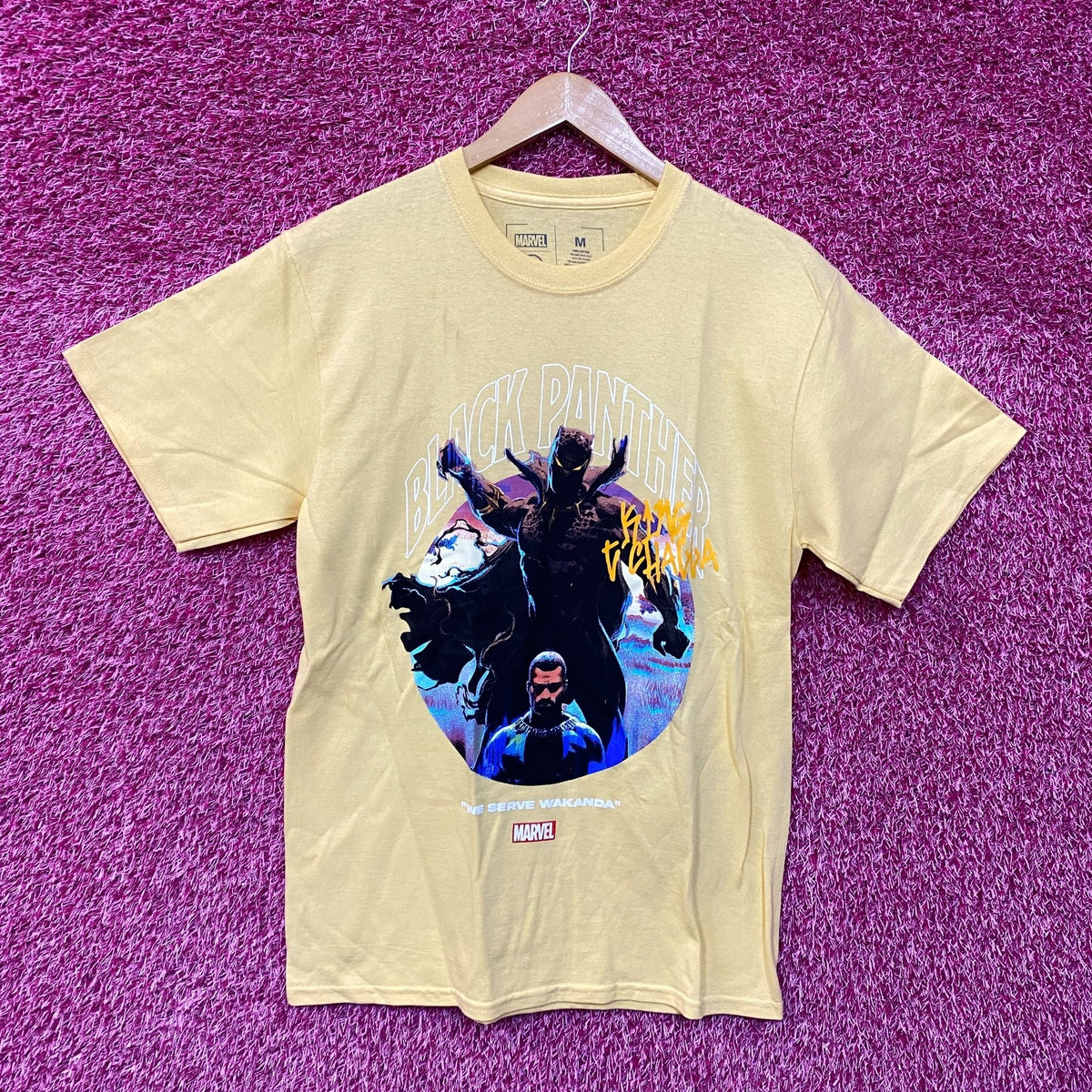 Black Panther x CVLA King T'Challa We Serve Wakanda Tshirt product image 1