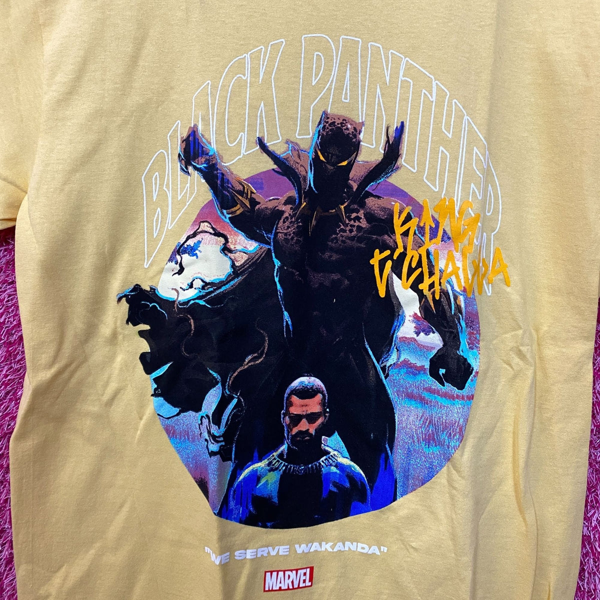 Black Panther x CVLA King T'Challa We Serve Wakanda Tshirt product image 2