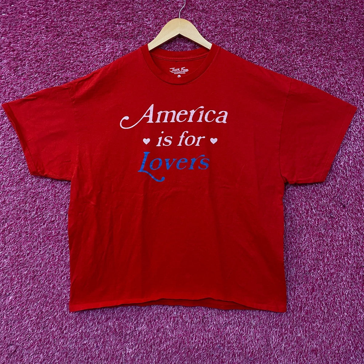Junk Food Clothing America Is For Lovers Graphic T-Shirt XL product image 1