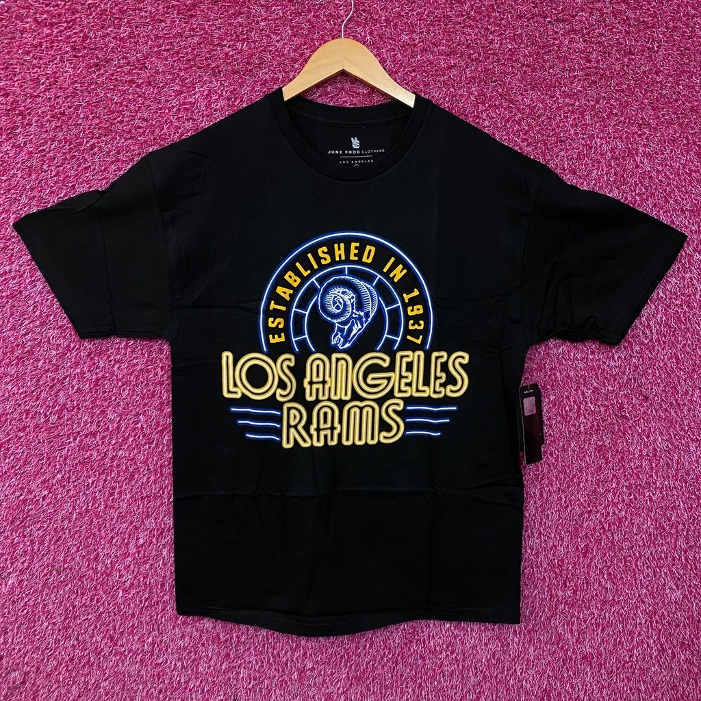 Junk Food Clothing Los Angeles Rams Est 1937 Neon Graphic product image 1