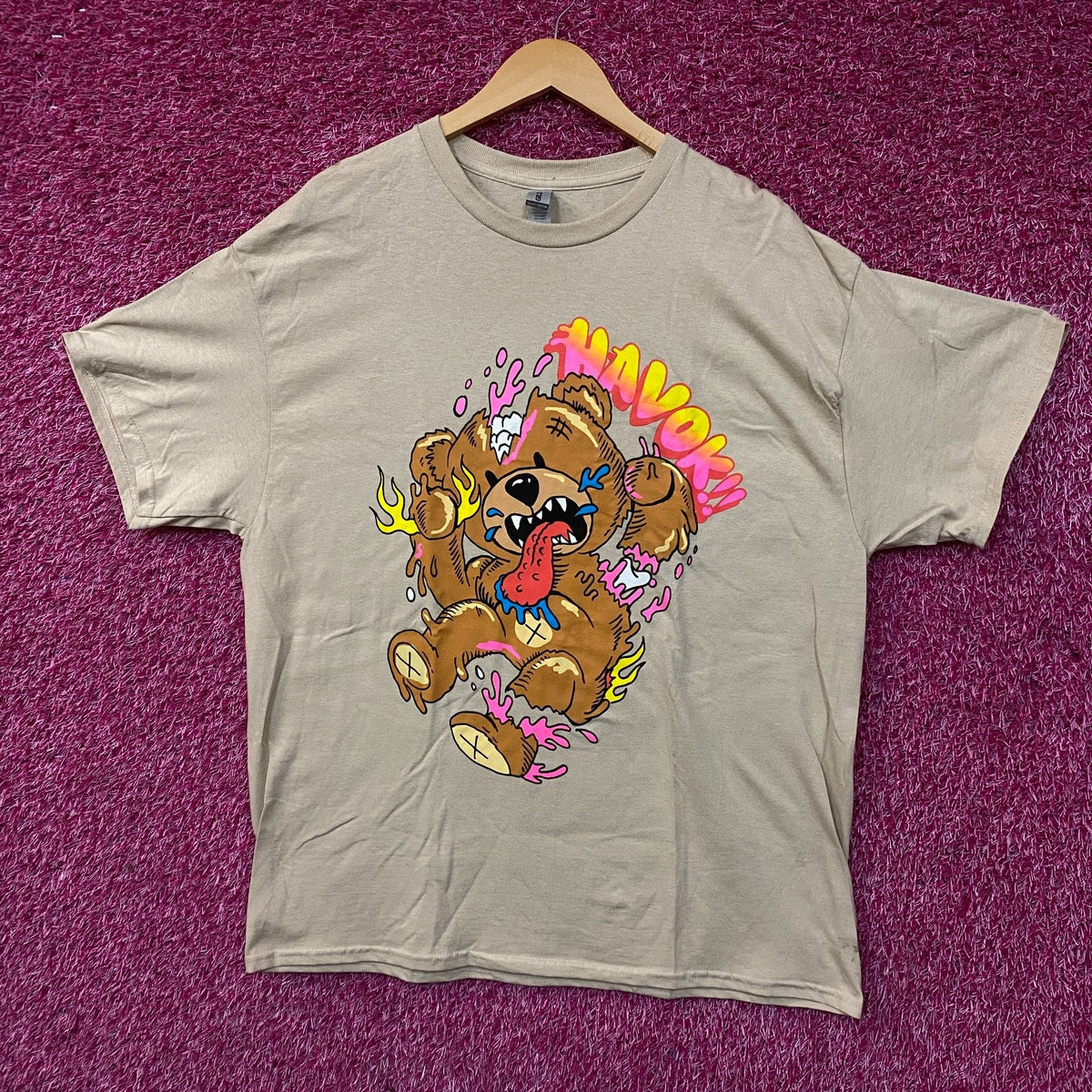 Fashion Nova Wreaking Havok Teddy Bear Graphic T-Shirt XL product image 1