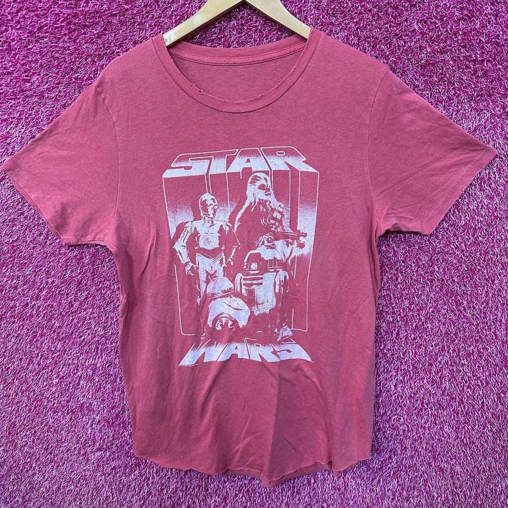 Star Wars C3PO R2D2 Chewbacca BB8 Oversized Women’s Tee L product image 1