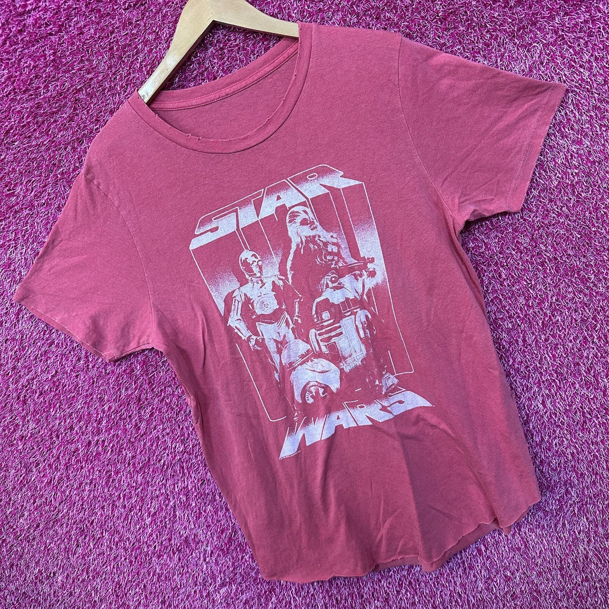 Star Wars C3PO R2D2 Chewbacca BB8 Oversized Women’s Tee L product image 3