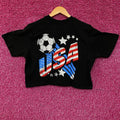 Junk Food Clothing USA Mock Neck Crop T-Shirt 2XL product image 1