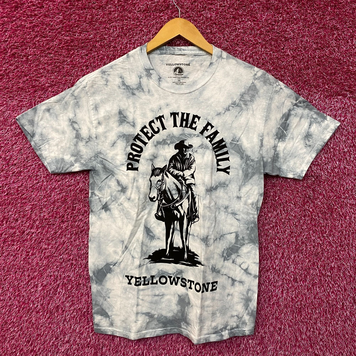 Yellowstone Protect the Family Paramount TV Series Tie Dye M