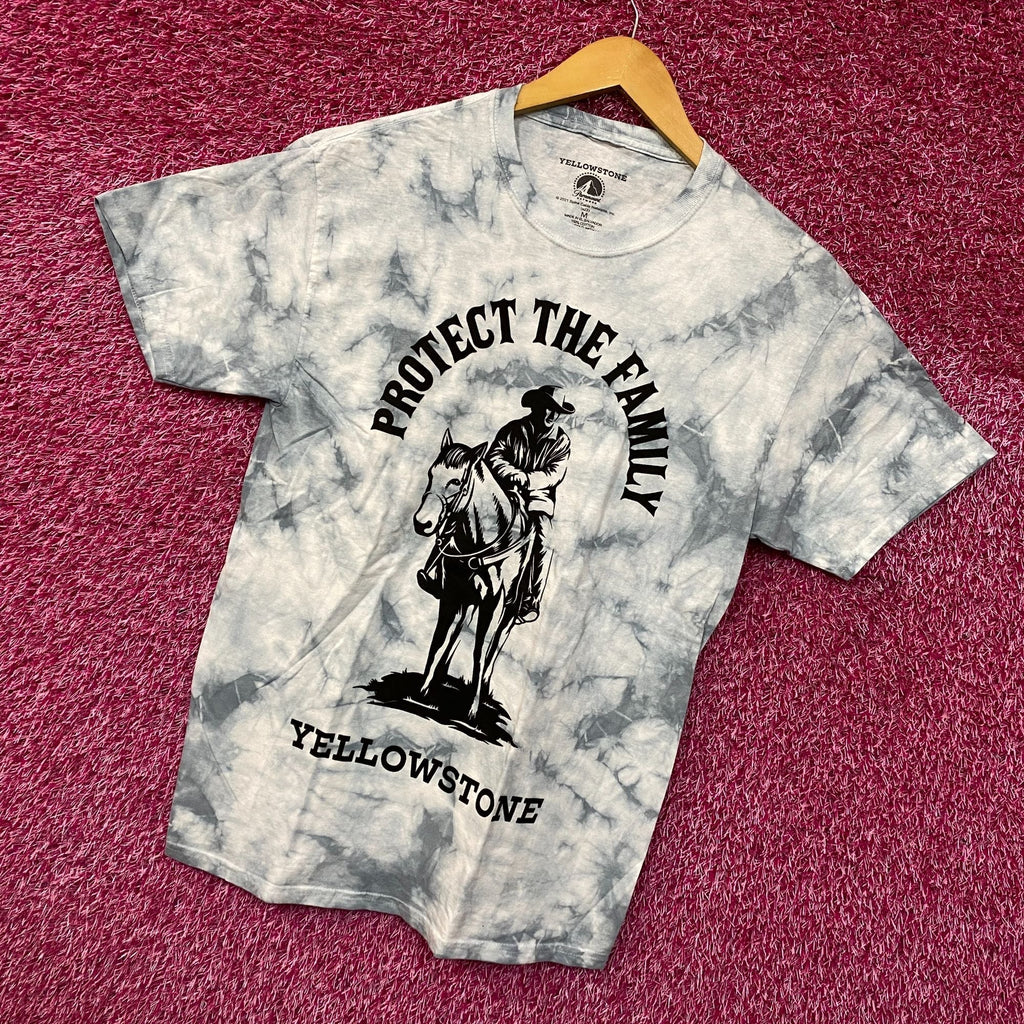 Yellowstone Protect the Family Paramount TV Series Tie Dye M