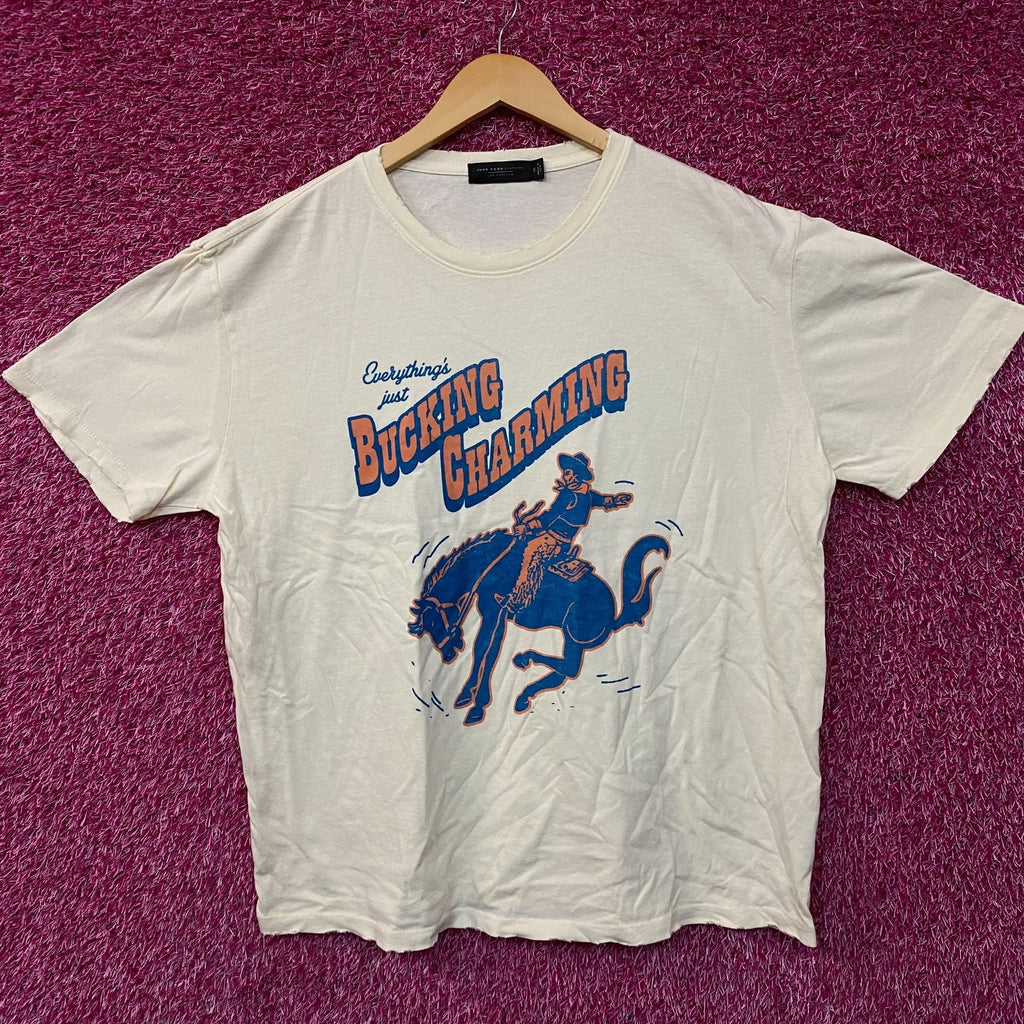 Junk Food Clothing Bucking Charming Vintage Style T-Shirt XL product image 1