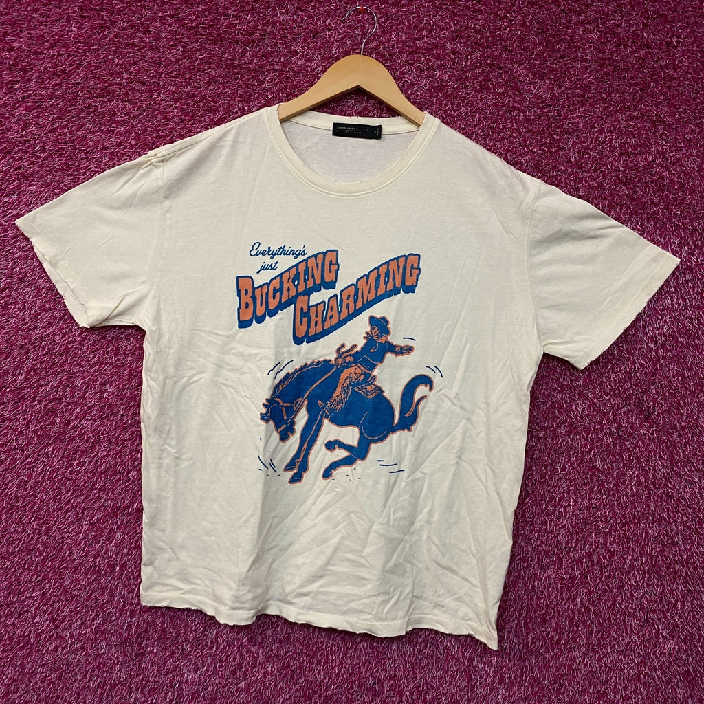 Junk Food Clothing Bucking Charming Vintage Style T-Shirt XL product image 2