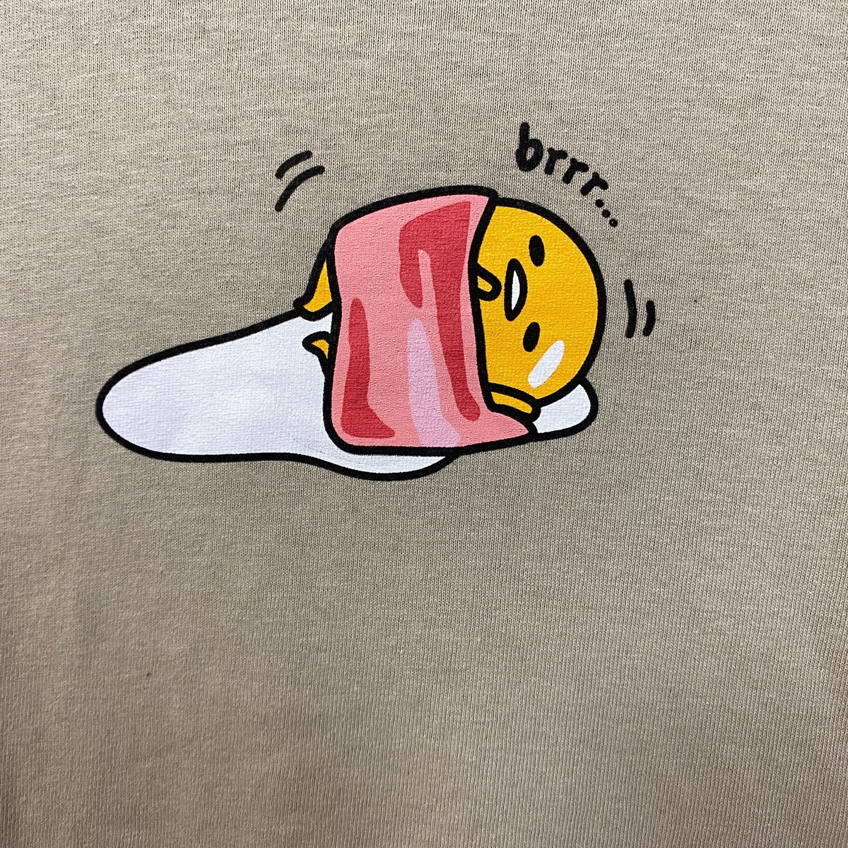 Gudetama The Lazy Egg Brrr with Bacon Blankie Sanrio Tee M product image 2