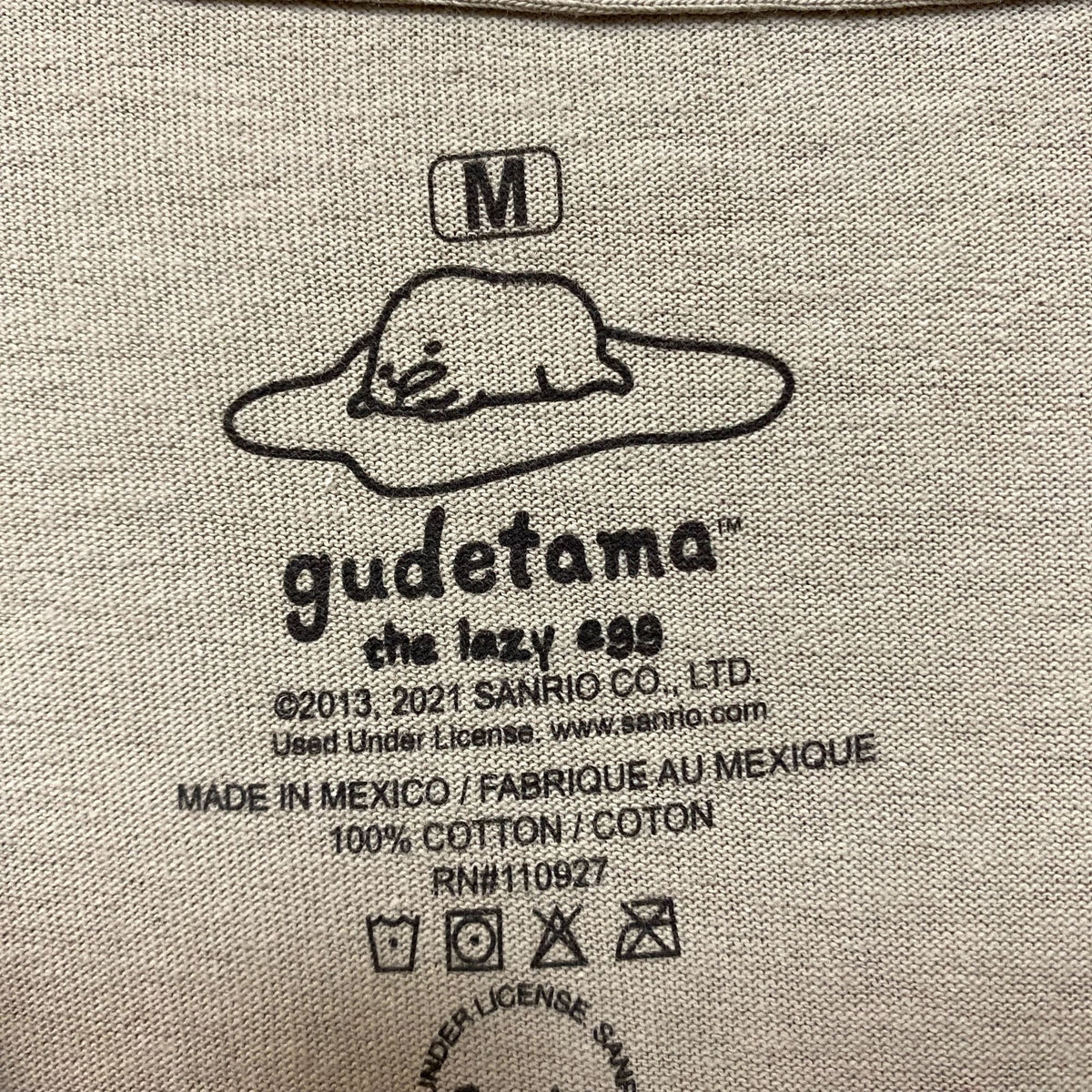 Gudetama The Lazy Egg Brrr with Bacon Blankie Sanrio Tee M product image 4