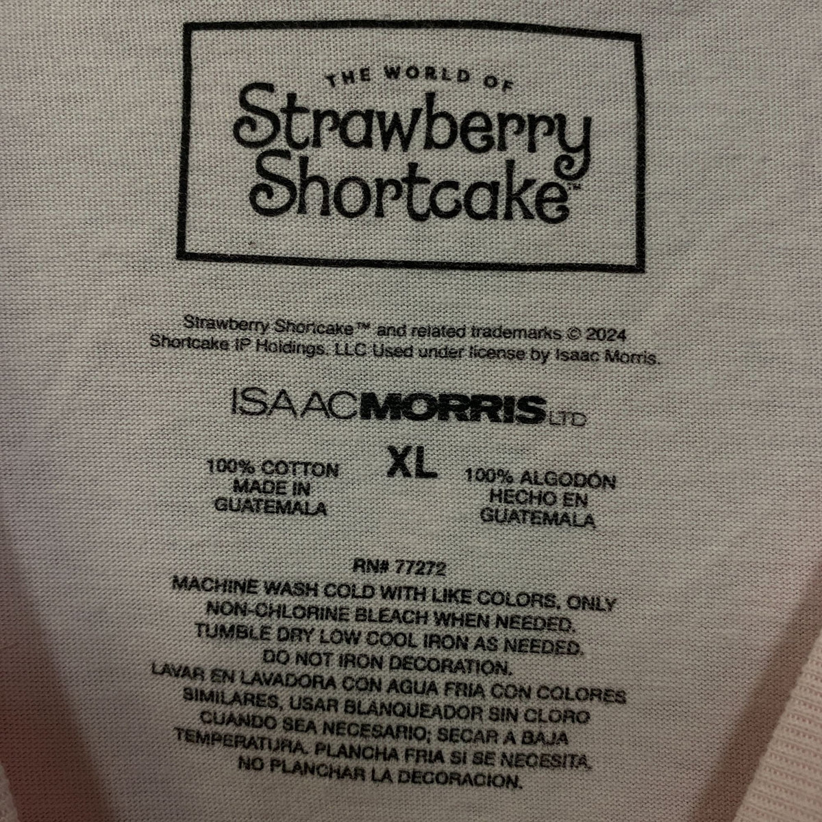 Strawberry Shortcake Heart Cake Glitter Women's Baby Tee XL product image 4