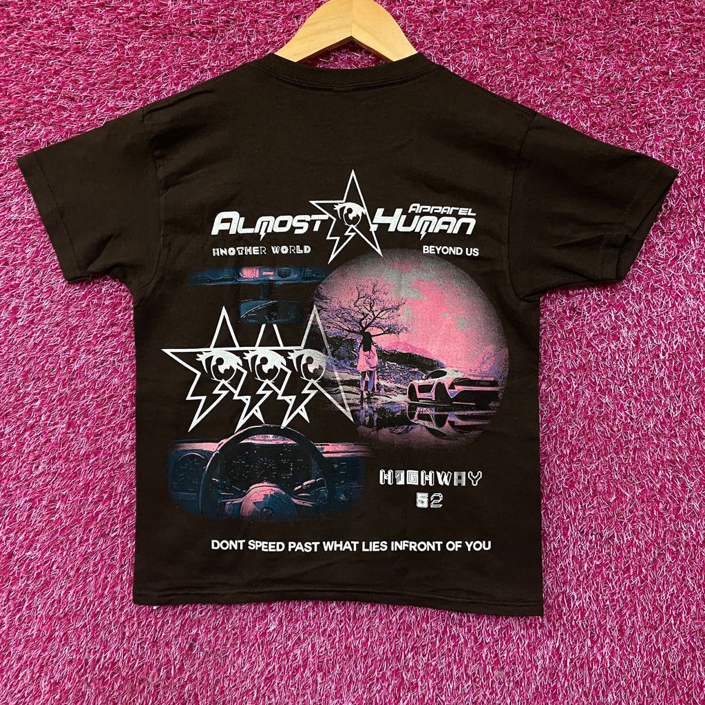 Almost Human Pink World Apparel Graphic T-Shirt Small product image 4
