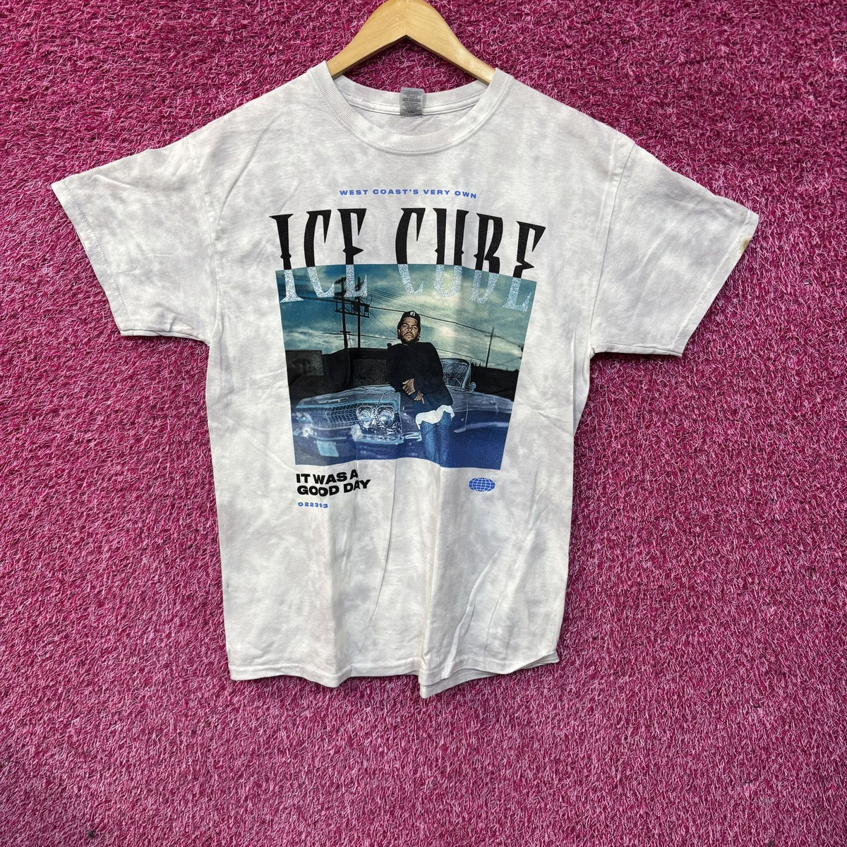 Ice Cube West Coast Blue Tie Dye T-Shirt XL product image 1