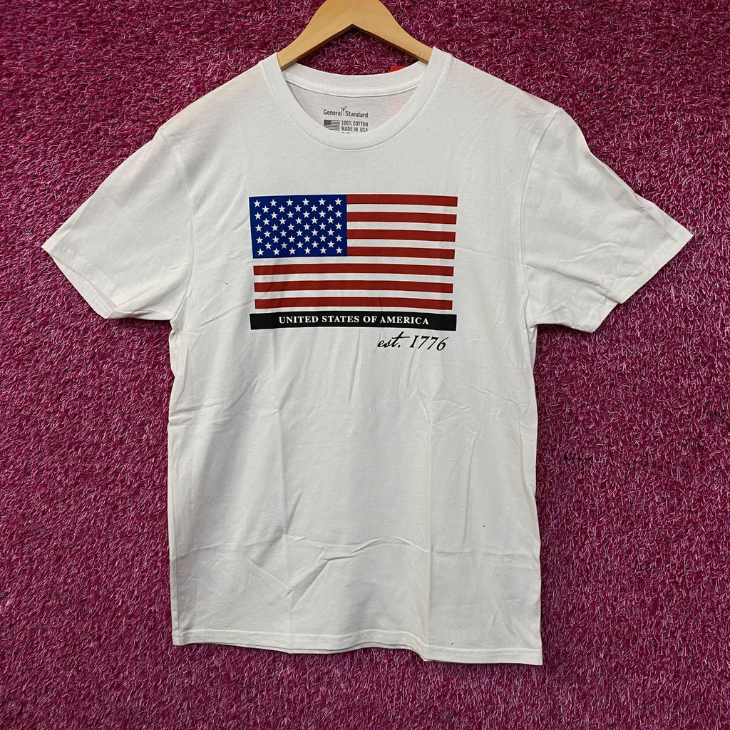 General Standard Patriotic Men's Flag Est. 1776 USA America product image 1