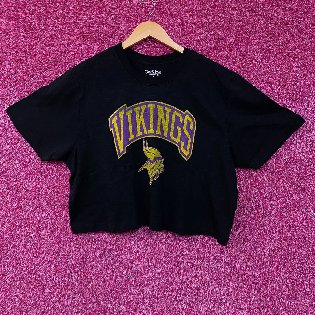 Junk Food Clothing Minnesota Vikings Women's Mock Neck Crop product image 1