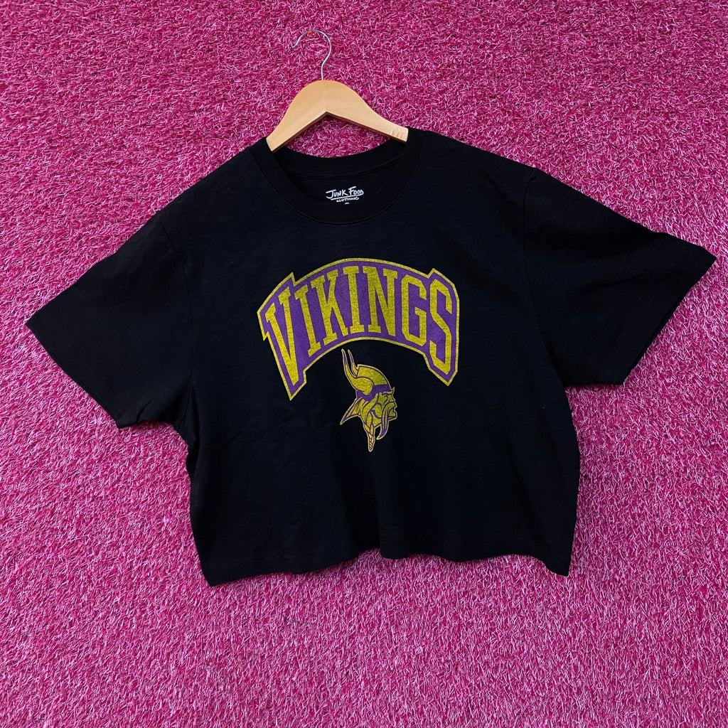 Junk Food Clothing Minnesota Vikings Women's Mock Neck Crop product image 3