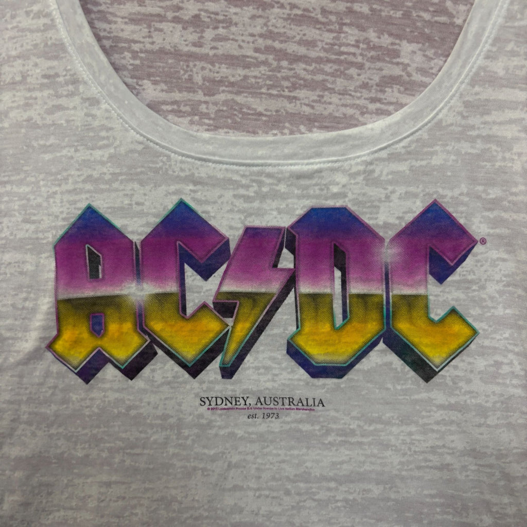 AC/DC Sydney Australia woman’s rock Tshirt size large product image 2
