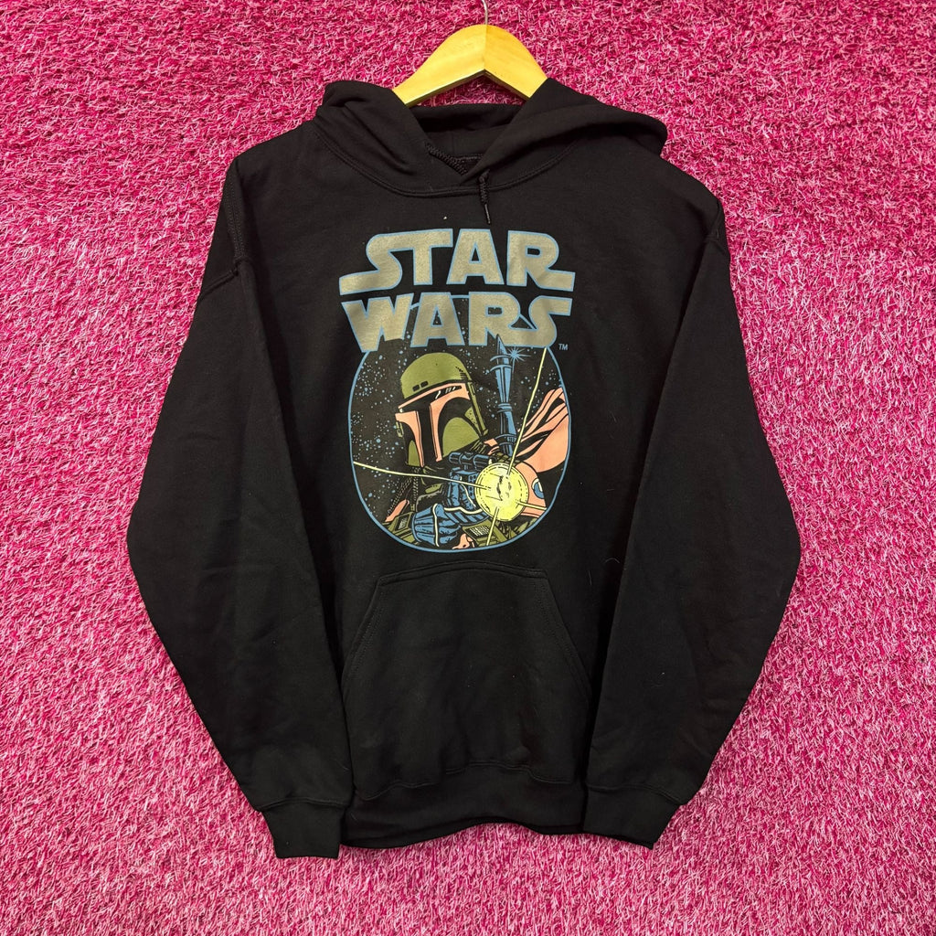 Star Wars Boba Fett Black Pullover Hoodie Men's Medium product image 1