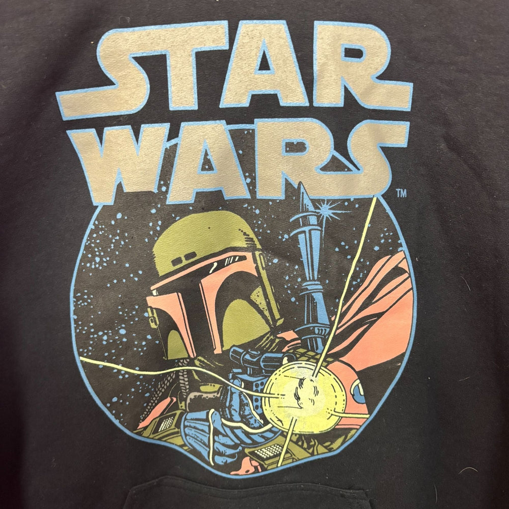 Star Wars Boba Fett Black Pullover Hoodie Men's Medium product image 2