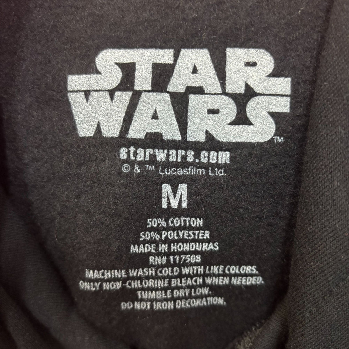 Star Wars Boba Fett Black Pullover Hoodie Men's Medium product image 3