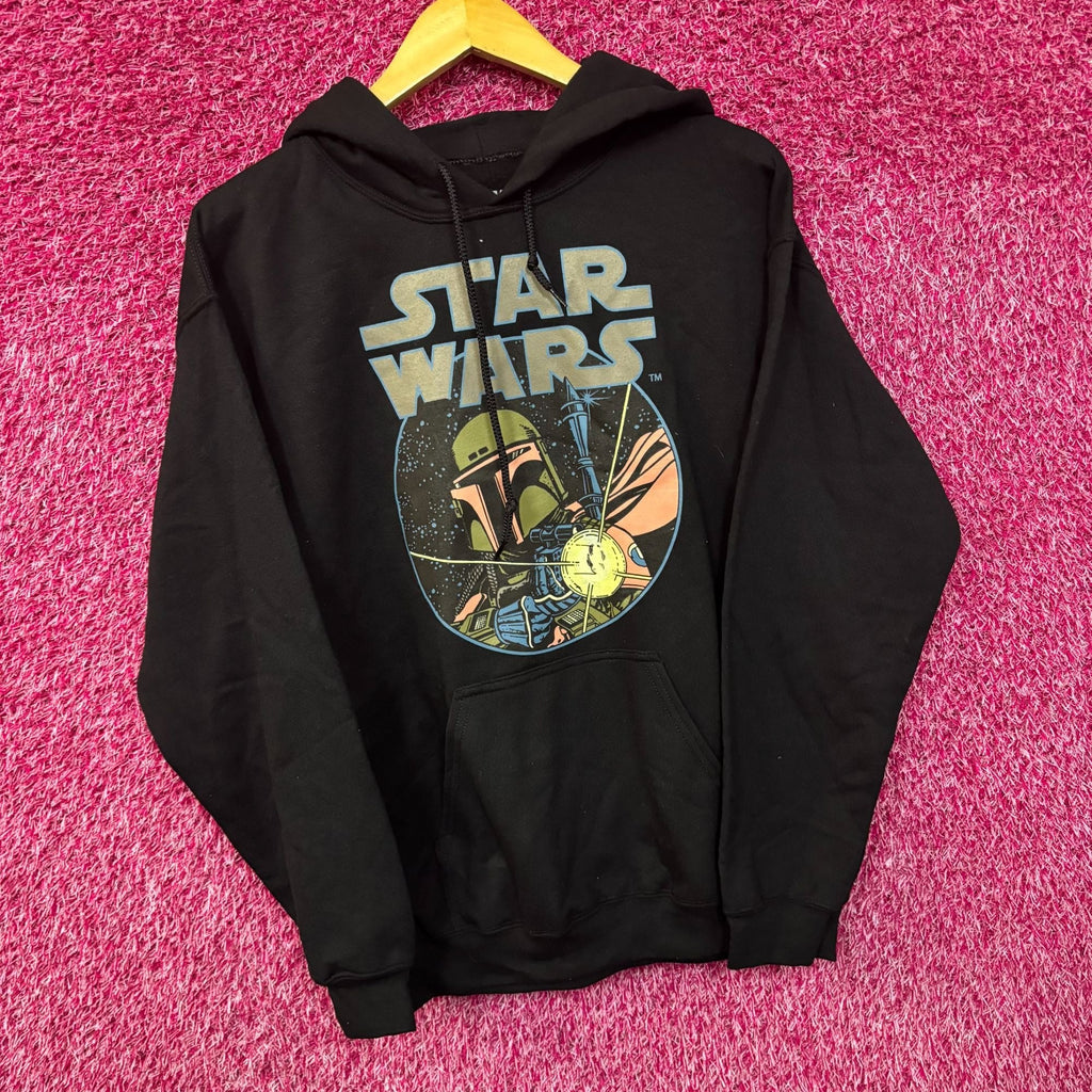 Star Wars Boba Fett Black Pullover Hoodie Men's Medium product image 4