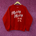 Junk Food Merry Graphic Fleece Sweatshirt Medium product image 1