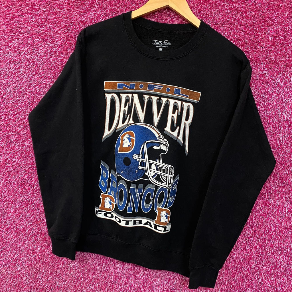 Junk Food Clothing Denver Broncos Helmet Logo Sweatshirt XS product image 3