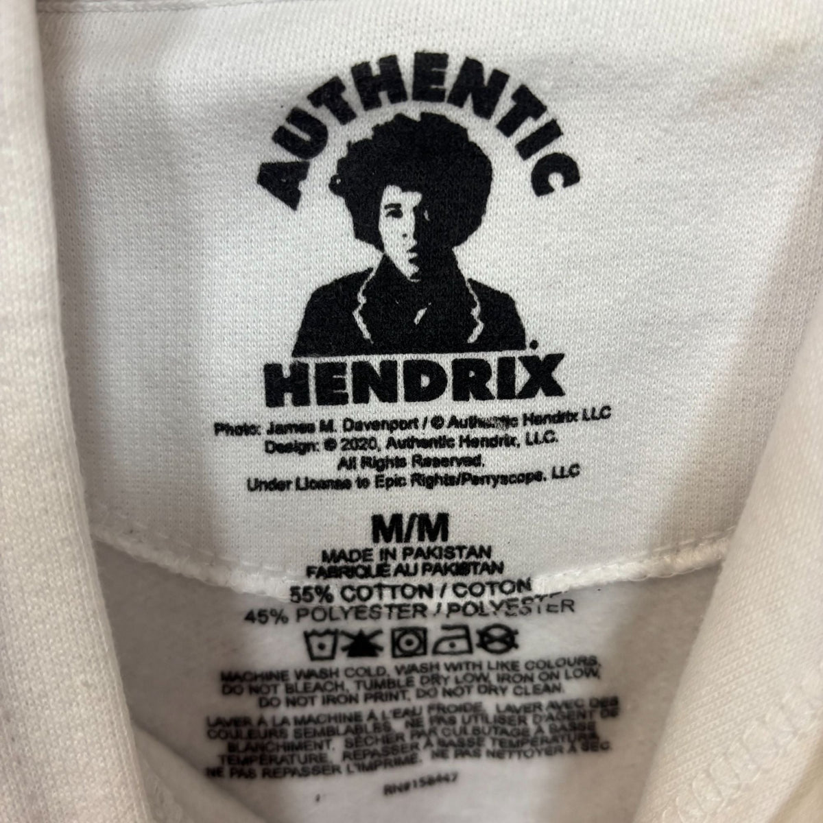 Jimi Hendrick White Hoodie Medium product image 3