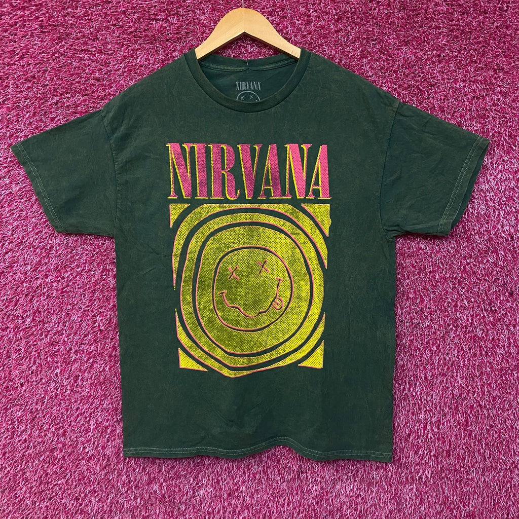 Nirvana Nevermind Album Dead Smiley Face Logo T-Shirt Large product image 1