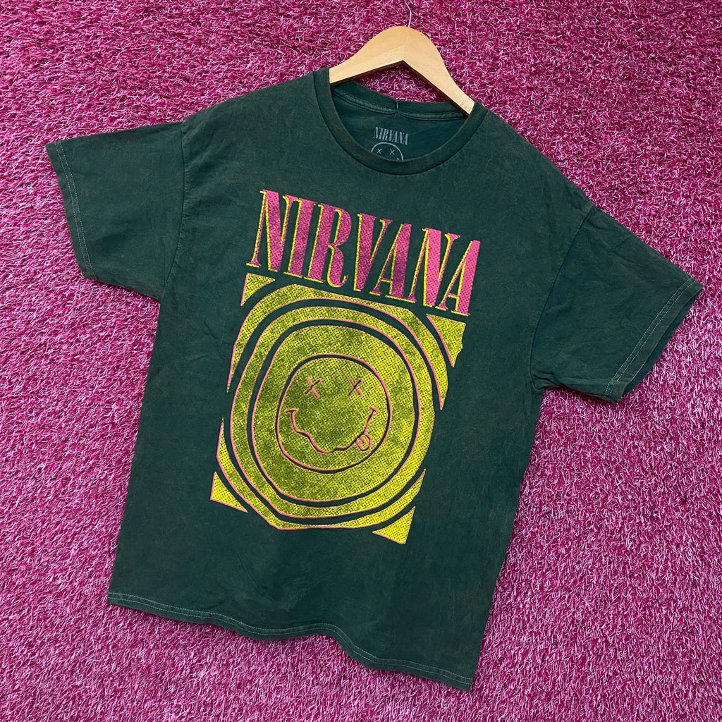 Nirvana Nevermind Album Dead Smiley Face Logo T-Shirt Large product image 3