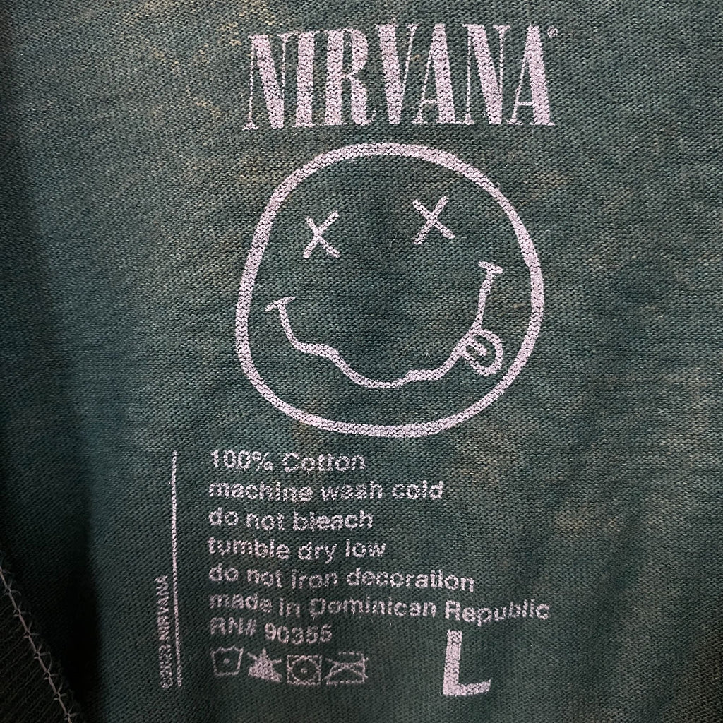 Nirvana Nevermind Album Dead Smiley Face Logo T-Shirt Large product image 4