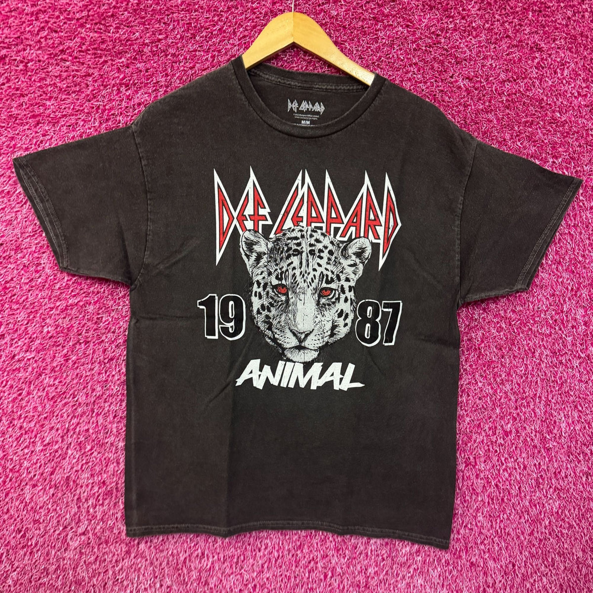 Def Leppard 1987 Animal Hysteria Heavy Metal Rock Band Tee M product image 1