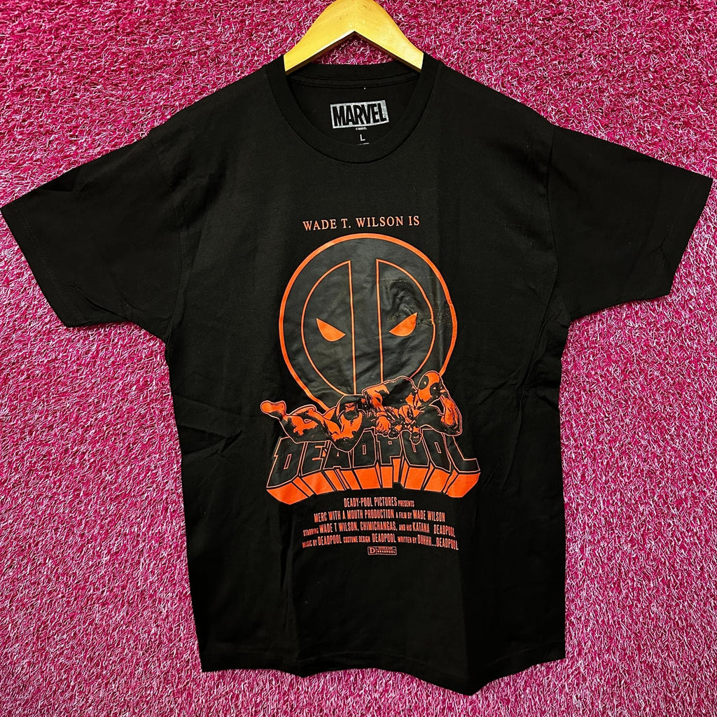 Deadpool Wade T Wilson Comics Movie Promo Marvel Tee L product image 1