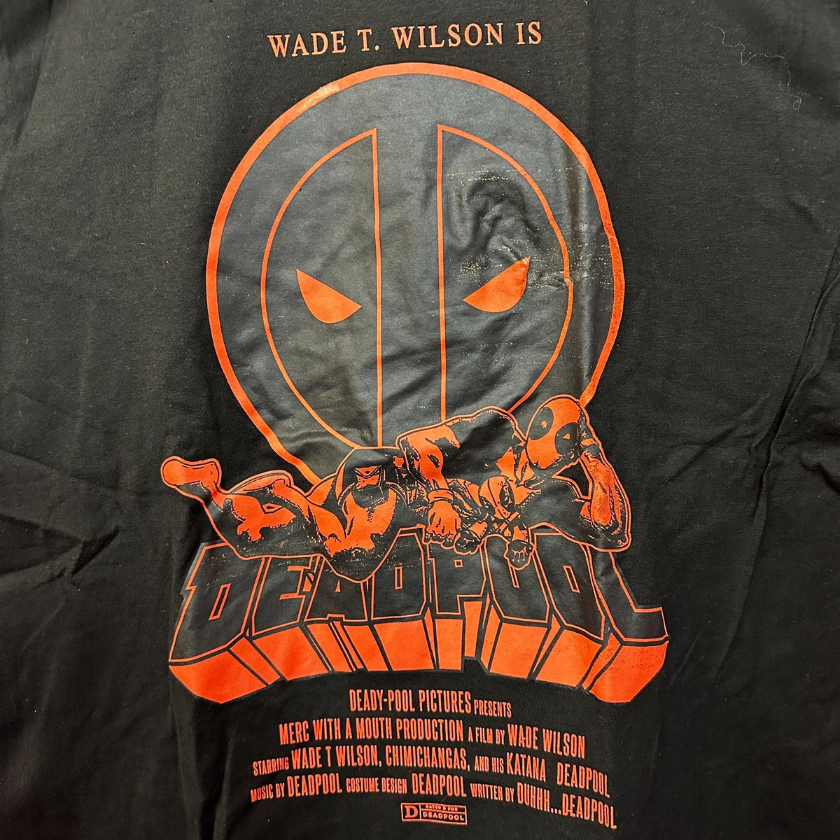 Deadpool Wade T Wilson Comics Movie Promo Marvel Tee L product image 2