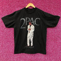 2PAC White Suit Layered Graphic T-Shirt Large product image 1