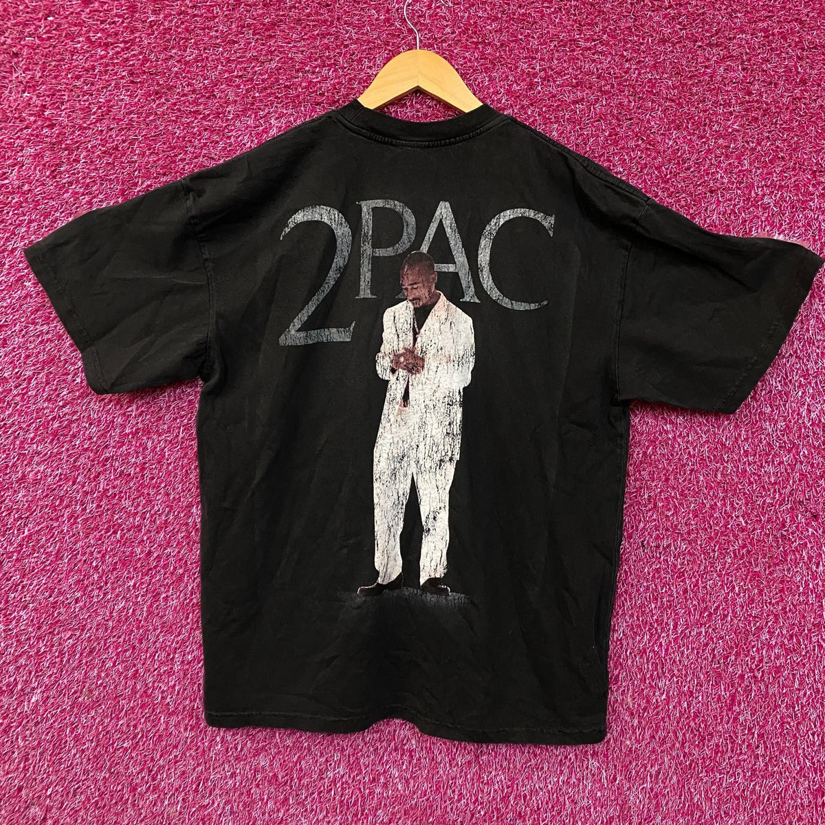 2PAC White Suit Layered Graphic T-Shirt Large product image 4
