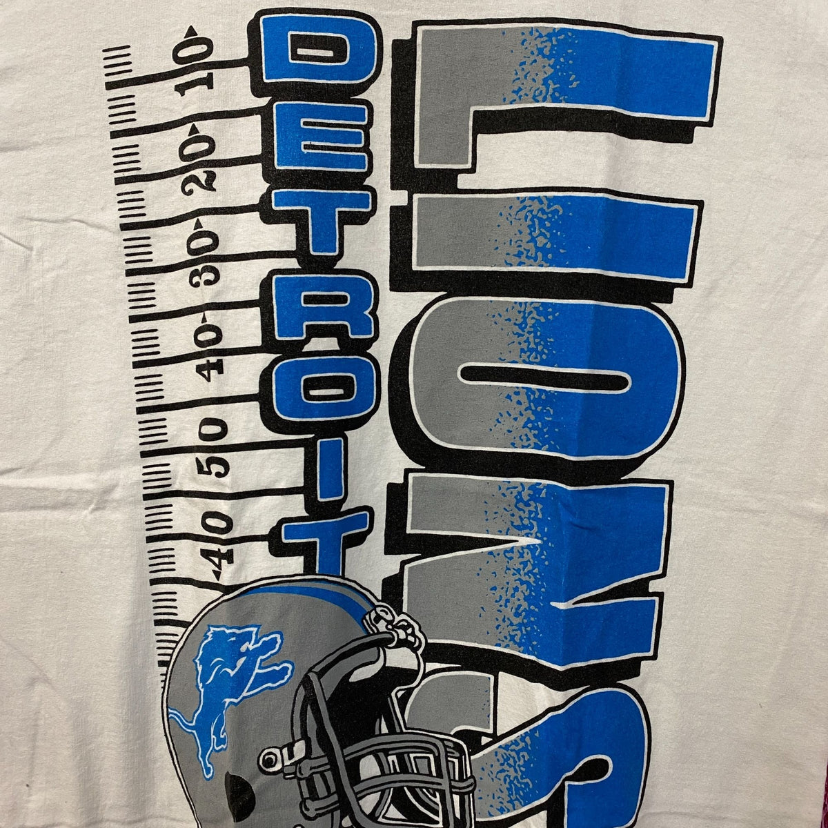 NFL Detroit Lions Yardage Graphic Design T-Shirt Medium product image 2