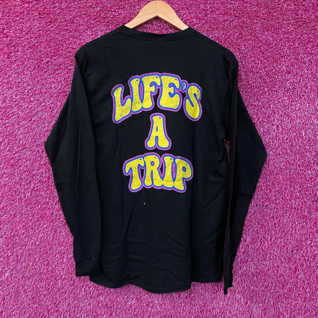Fashion Nova Smiley Life's A Trip Long Sleeve T-Shirt Medium product image 4
